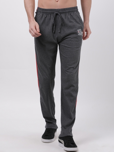 

Macroman M-Series Men Charcoal Grey Solid Track Pants