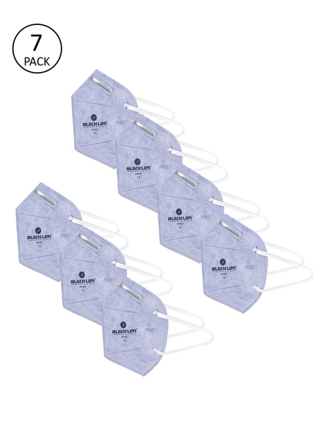 

BUKKUM Unisex Purple Pack Of 7 Reusable 5-Ply N95 Masks