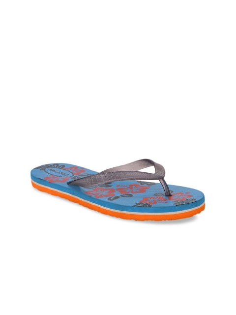 

SALARIO Women Black Printed Rubber Open Toe Flats