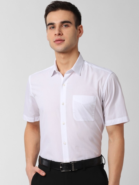 

Peter England Men White Regular Fit Solid Formal Shirt