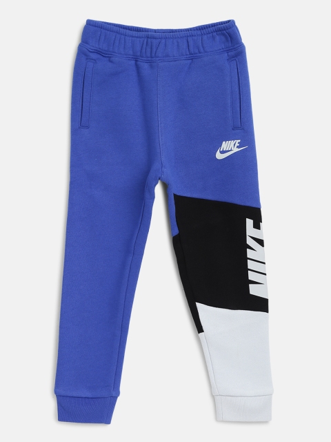 

Nike Boys Blue & White Core HBR Colourblocked Joggers