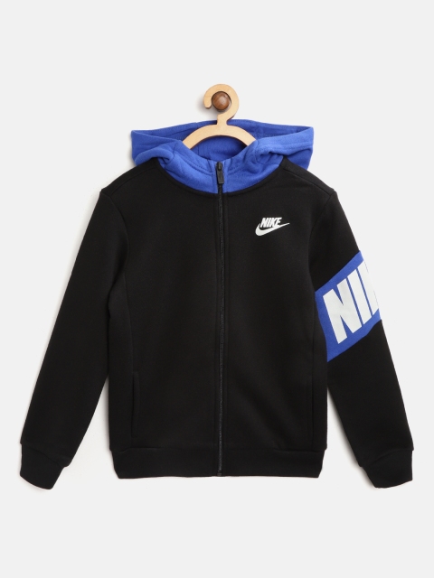 

Nike Boys Black & Blue Core HBR FZ Hooded Sweatshirt