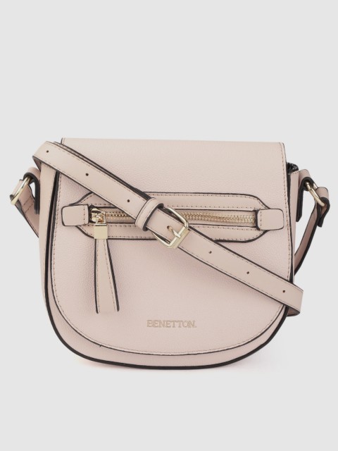 

United Colors of Benetton Beige Solid Sling Bag