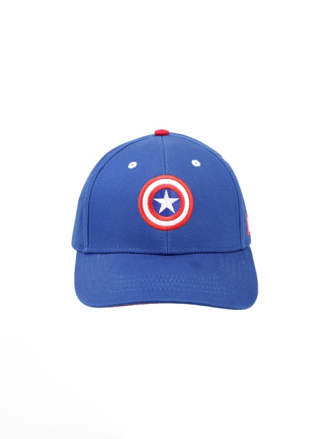 

Free Authority Men Blue Captain America Embroidered Snapback Cap