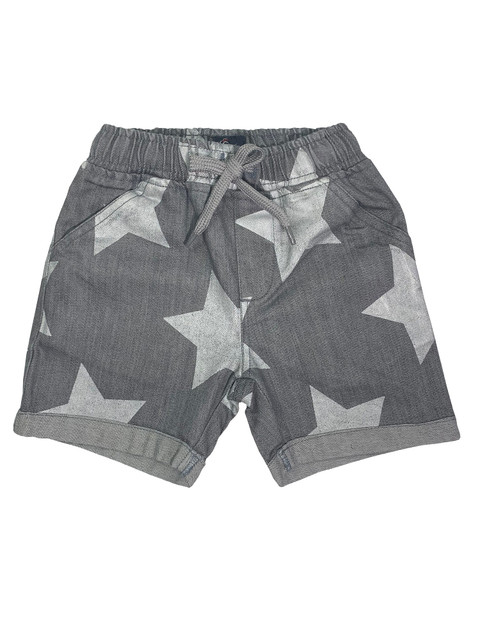 

KiddoPanti Boys Grey Printed Regular Fit Regular Shorts