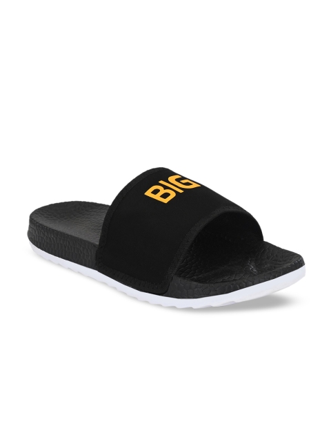 

Big Fox Men Black Printed Sliders
