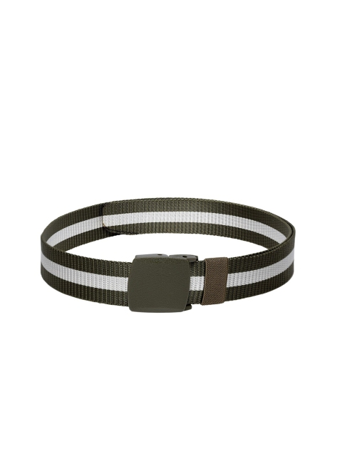 

Apsis Men Green & White Braided Belt