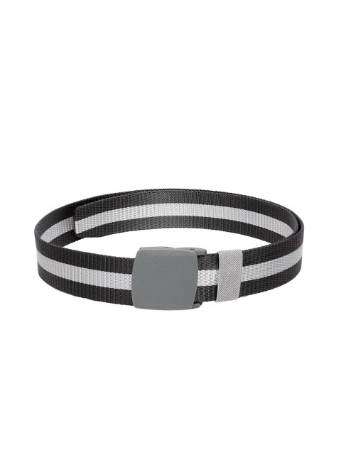 

Apsis Men Grey & Black Striped Belt