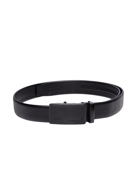 

Apsis Men Black Solid Leather Belt
