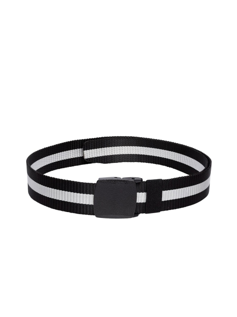 

Apsis Men Black & White Striped Belt