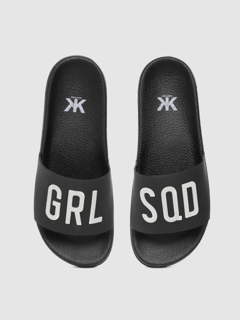 

Kook N Keech Women Black & White Typography Sliders