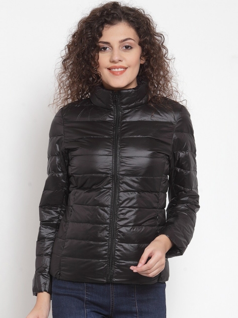 

Global Republic Women Black Solid Lightweight Puffer Jacket