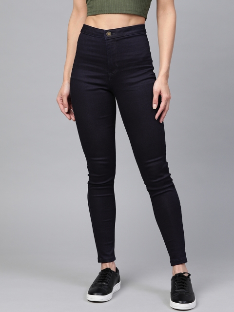 

Marks & Spencer Women Navy Super Skinny Fit Mid-Rise Sustainable Stretchable Jeans, Navy blue