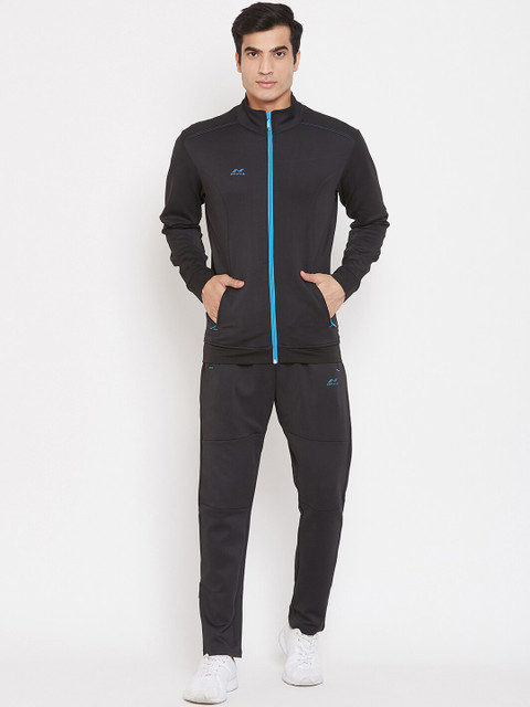 

NIVIA Men Black Solid Foma Tracksuit