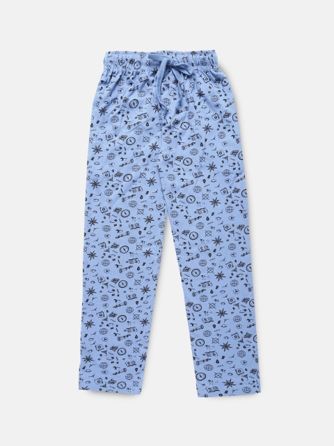 

Urban Dog Boys Blue Printed Lounge Pants