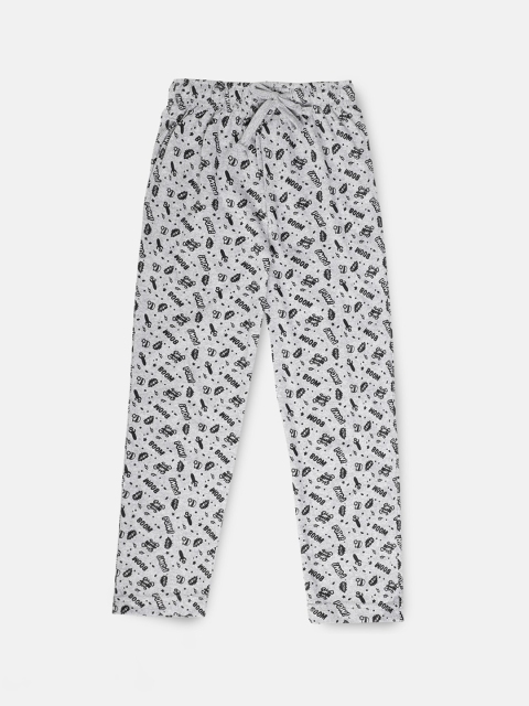 

Urban Dog Boys Grey Printed Lounge Pants