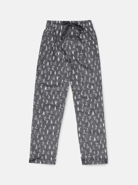 

Urban Dog Boys Grey & White Printed Lounge Pants