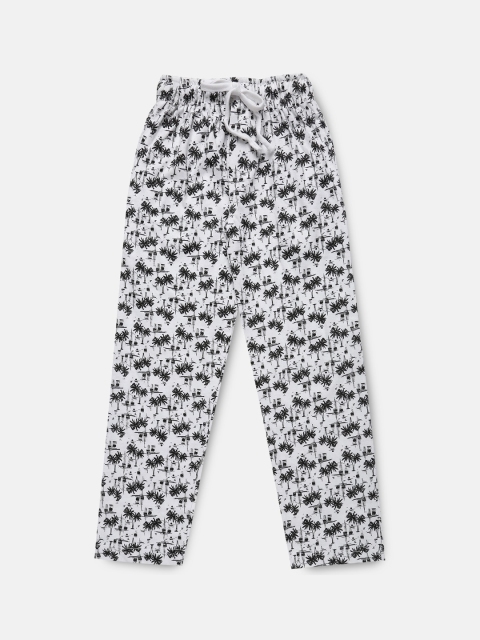 

Urban Dog Boys White & Black Printed Lounge Pants