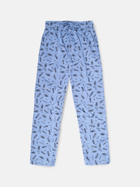 

Urban Dog Boys Blue Printed Lounge Pants