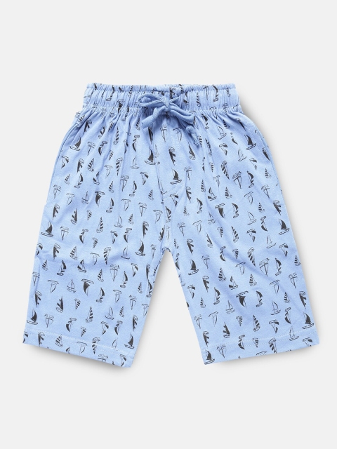 

Urban Dog Boys Blue Printed Regular Shorts