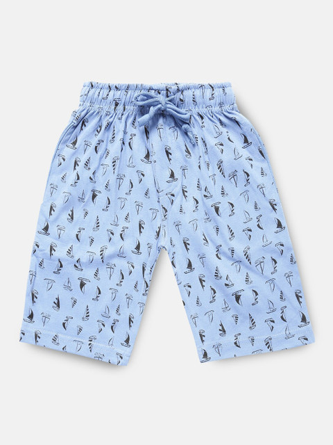 

Urban Dog Boys Blue Printed Regular Shorts