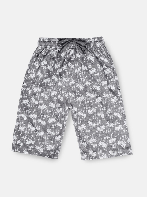 

Urban Dog Boys Charcoal Grey Printed Regular Shorts