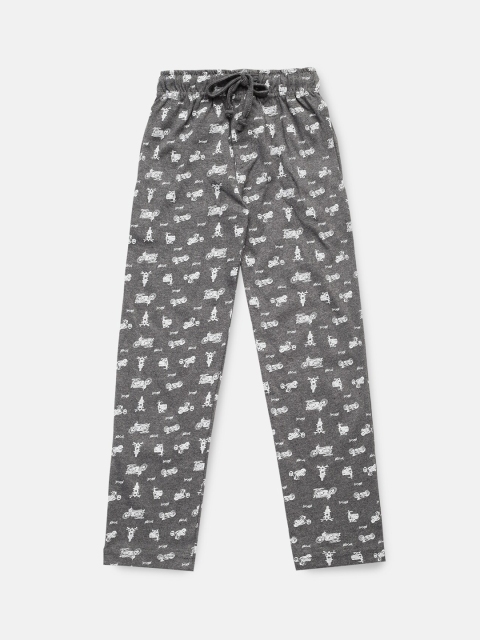 

Urban Dog Boys Grey & White Printed Lounge Pants