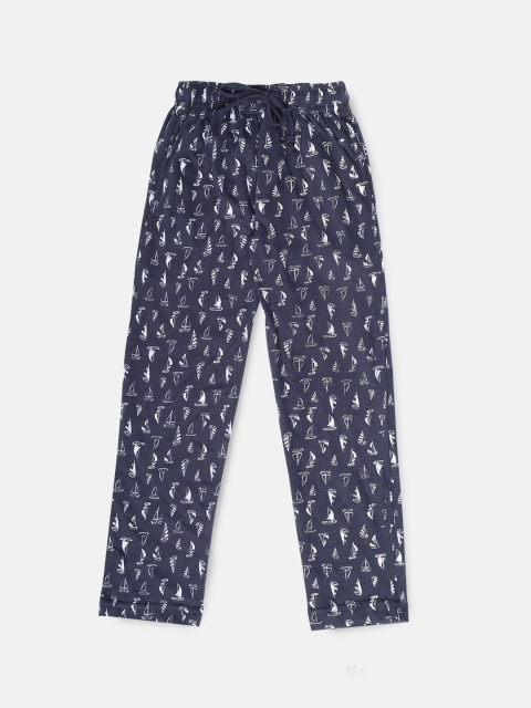 

Urban Dog Boys Navy Blue Printed Lounge Pants