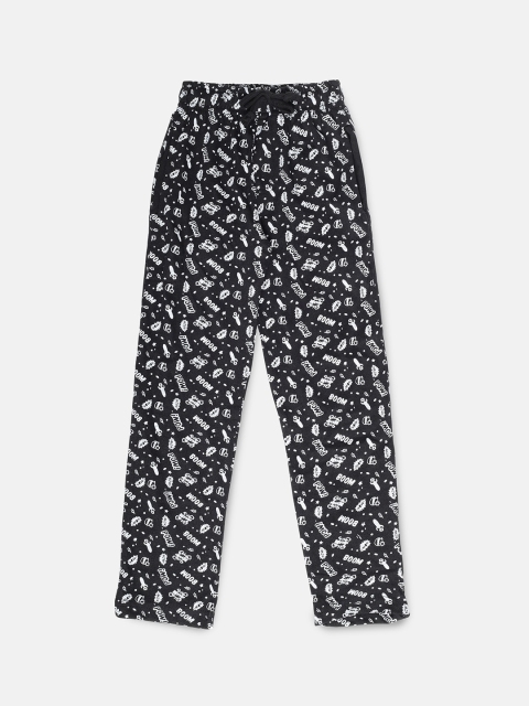 

Urban Dog Boys Black & White Printed Lounge Pants