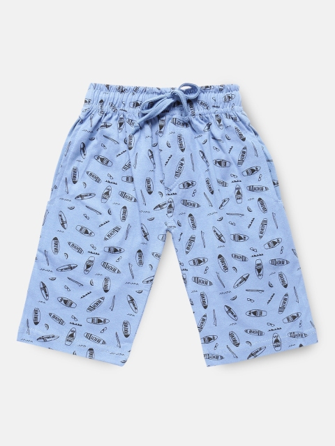 

Urban Dog Infant Boys Blue Printed Regular Fit Regular Shorts