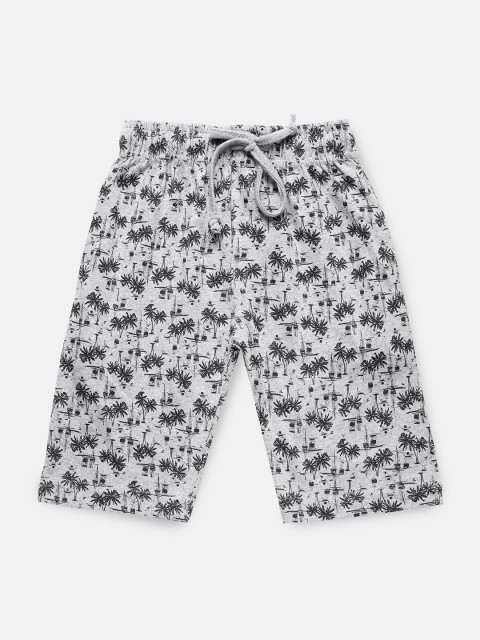 

Urban Dog Boys Grey & Black Printed Regular Fit Regular Shorts