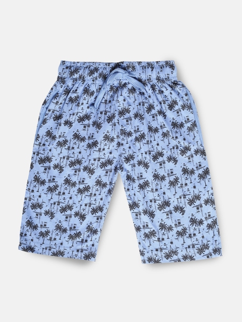 

Urban Dog Boys Blue Printed Regular Fit Regular Shorts