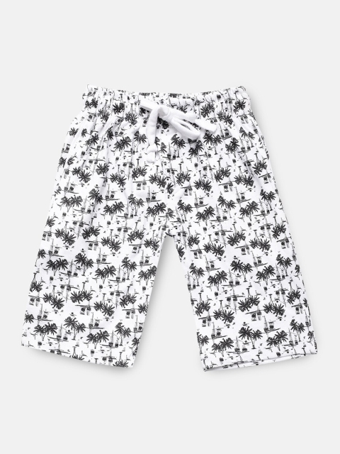 

Urban Dog Boys White Printed Regular Shorts