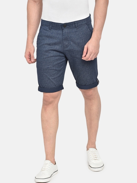 

beevee Men Navy Blue Printed Regular Shorts