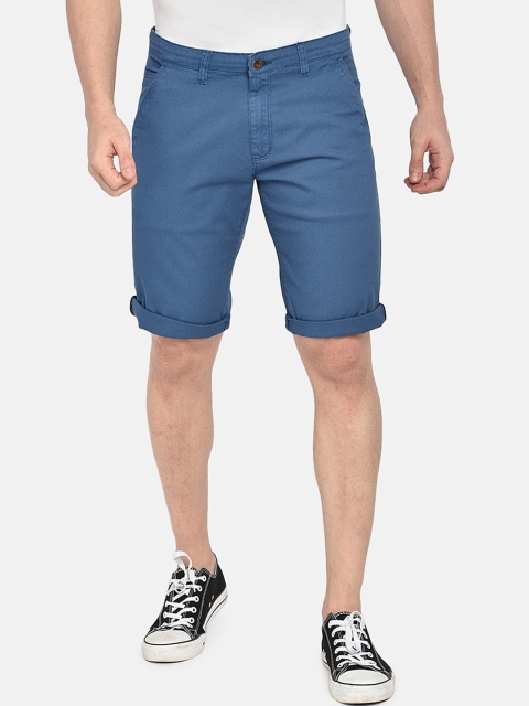 

beevee Men Blue Solid Regular Fit Regular Shorts