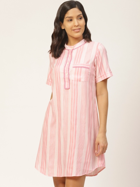 

pinwheel Pink & White Striped Nightdress