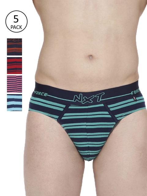 

Force NXT Men Pack Of 5 Assorted Basic Briefs MNFL-56-PO5