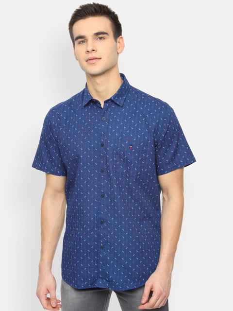 

Louis Philippe Sport Men Blue Slim Fit Printed Casual Shirt