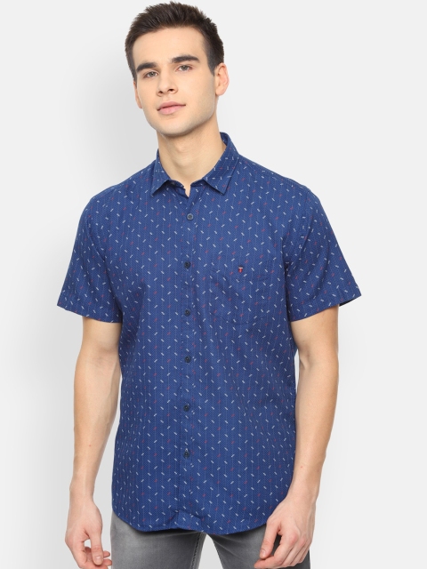 

Louis Philippe Sport Men Blue Slim Fit Printed Casual Shirt