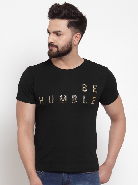 

Global Republic Men Black Printed Round Neck T-shirt