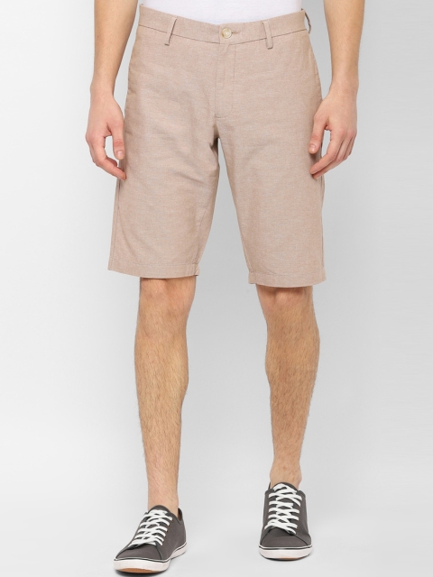 

Allen Solly Men Beige Solid Slim Fit Regular Shorts