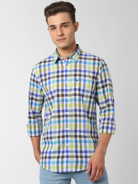 

Peter England Casuals Men Multicoloured Slim Fit Checked Casual Shirt, Multi