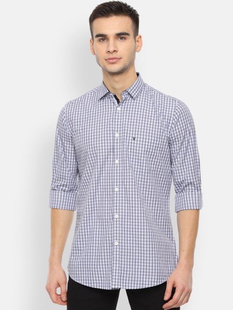 

Van Heusen Sport Men Blue Slim Fit Checked Casual Shirt