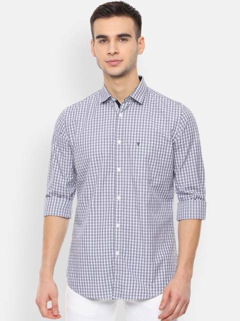 

Van Heusen Sport Men Grey & White Slim Fit Checked Casual Shirt