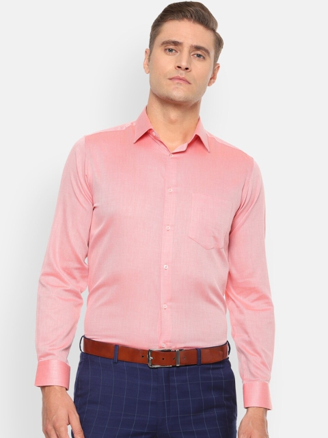 

Van Heusen Men Pink Regular Fit Solid Formal Shirt