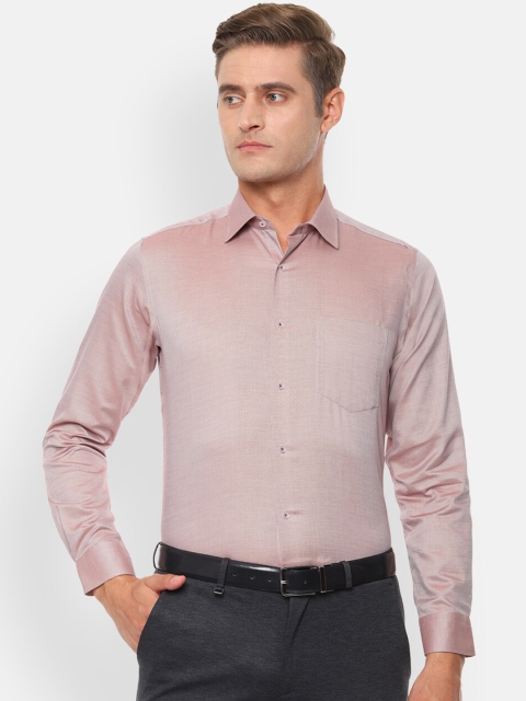 

Van Heusen Men Brown Regular Fit Self Design Formal Shirt