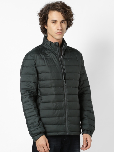 

Celio Men Green Solid Padded Jacket