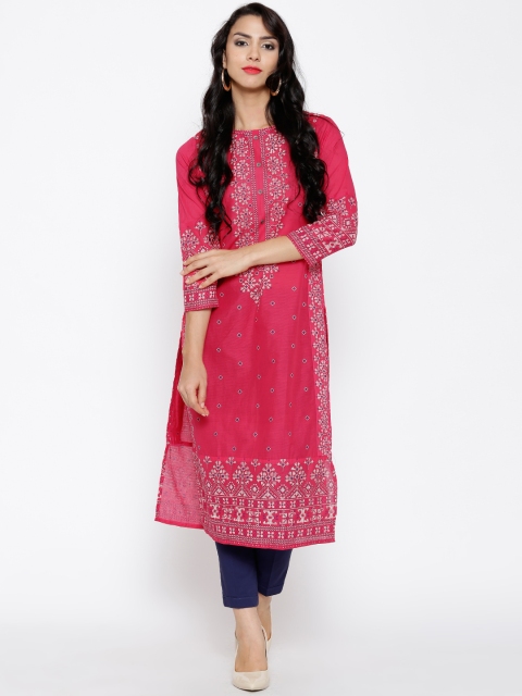 

Vishudh Pink Printed Kurta