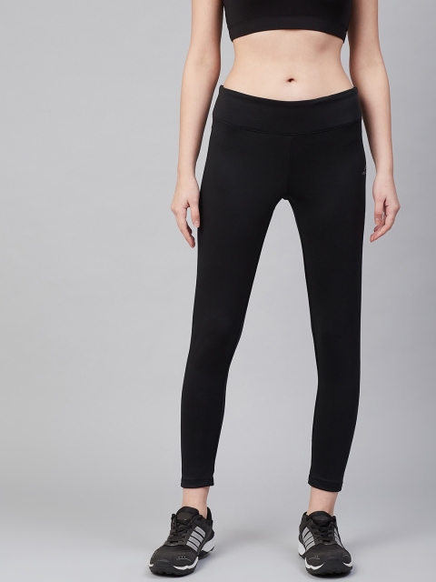 

Alcis Women Black Solid Training Tights