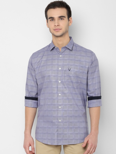 

Allen Solly Men Blue Slim Fit Checked Casual Shirt